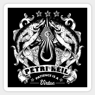 Petri Heil Trout Fishing Design Sticker